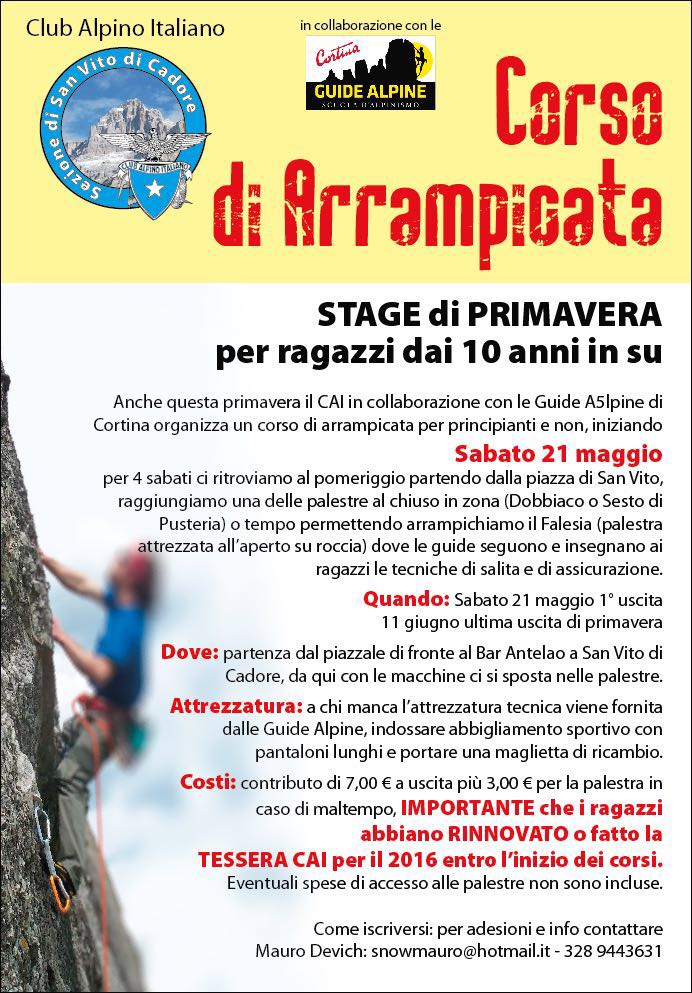 CAI - San Vito di Cadore StagePrimavera