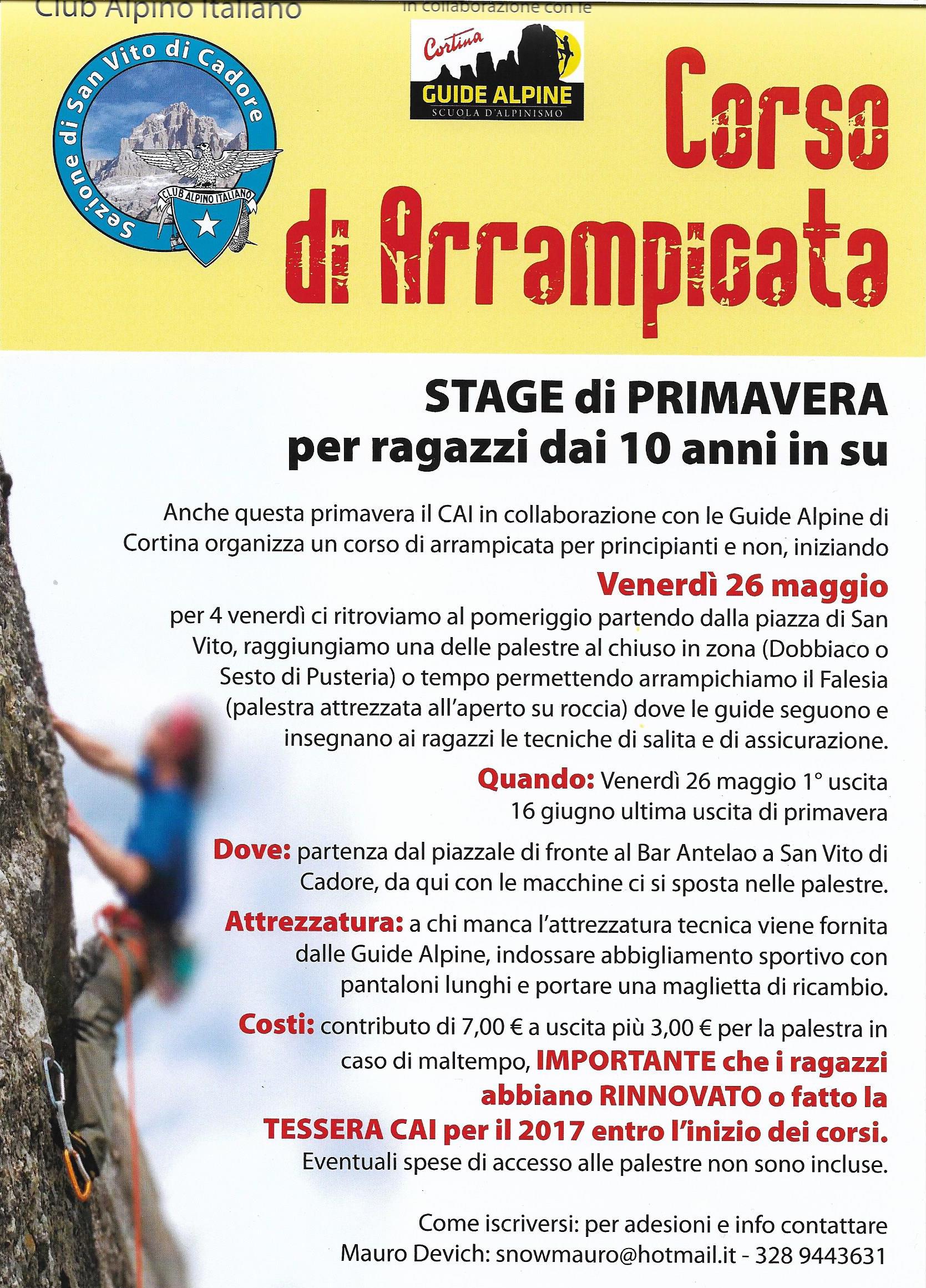 CAI - Sezione San Vito di Cadore StagePrimavera