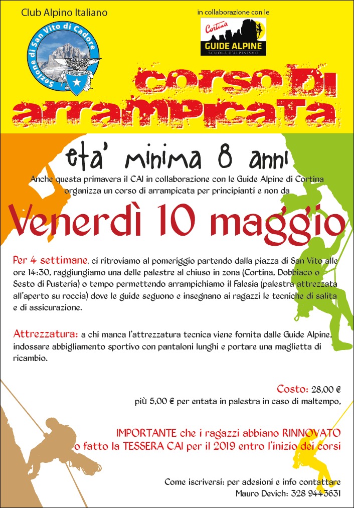CAI - Sez. San Vito di Cadore - StagePrimavera 2019
