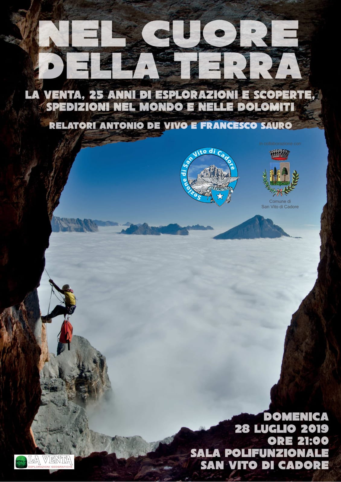 CAI - Sez.San Vito di Cadore -Attività e Iniziative Estate 2019 CAI - Sez.San Vito di Cadore -Attività e Iniziative Estate 2019